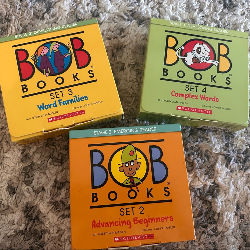 Bob Books, 3 complete boxes. Set 2 3 4 EUC